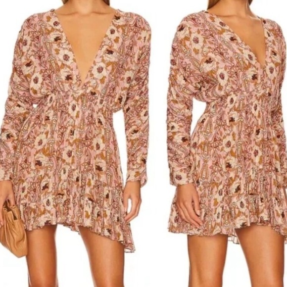 MISA LOS ANGELES Revolve Chiara Dress in San Lorenzo Flora, Size Large - Picture 4 of 5